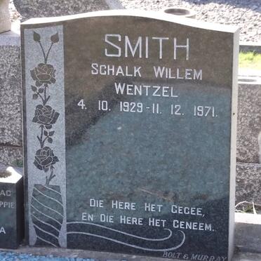SMITH Schalk Willem Wentzel 1929-1971