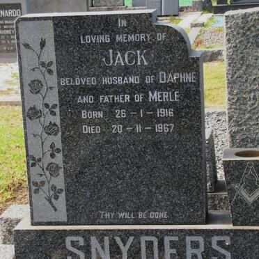 SNYDERS I.A.L. 1916-1967