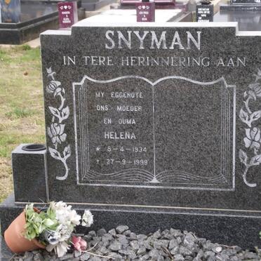 SNYMAN Helena 1934-1999