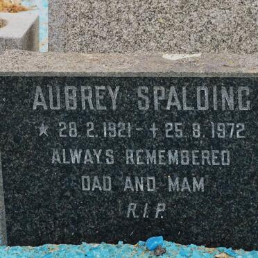 SPALDING Aubrey 1921-1972