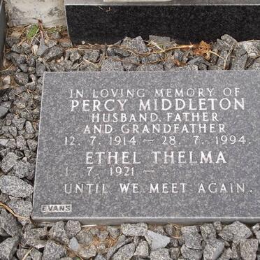 SPALDING Percy Middleton 1914-1994 &amp; Ethel Thelma 1921-