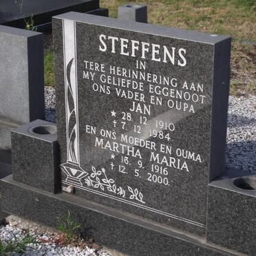 STEFFENS J.F.H.W. 1910-1984 &amp; Martha Maria 1916-2000