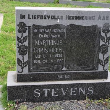 STEVENS Marthinus Christoffel 1934-1980