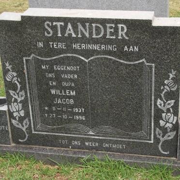 STANDER Willem Jacob 1937-1996