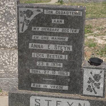 STEYN Anna E. nee BESTER 1934-1983