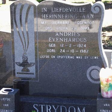 STRYDOM Andries Evenhardus 1924-1982