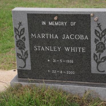STANLEY-WHITE Martha Jacoba 1926-2000