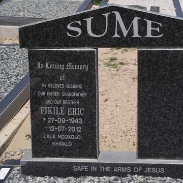 SUME Fikile Eric 1943-2012