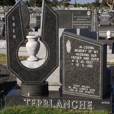 TERBLANCHE Frans Eben 1937-1991