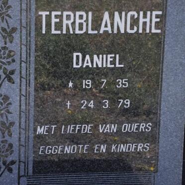 TERBLANCHE Daniel 1935-1979