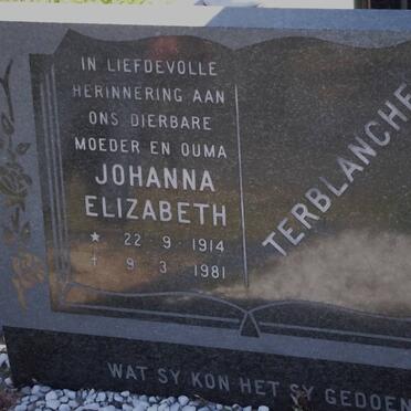 TERBLANCHE Johanna Elizabeth 1914-1981