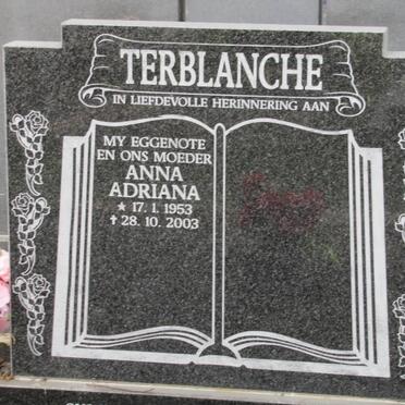 TERBLANCHE Anna Adriana 1953-2003