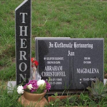 THERON Abraham Christoffel 1940-2005 &amp; Magdalena 1942-