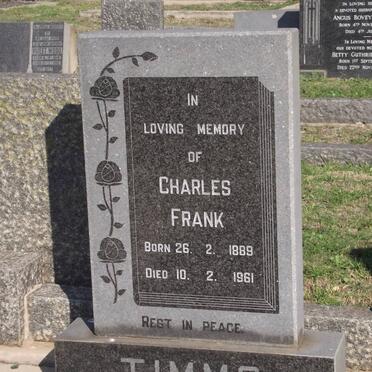 TIMMS Charles Frank 1889-1961