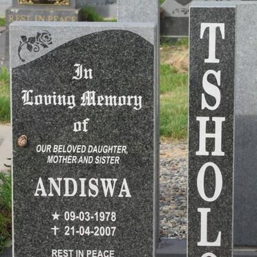 TSHOLO Andiswa 1978-2007
