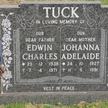 TUCK Edwin Charles 1938-1971 &amp; Johanna Adelaide 1927-1991