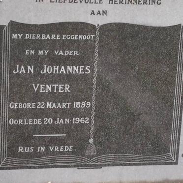 VENTER G. Johannes H.J. 1899-1962