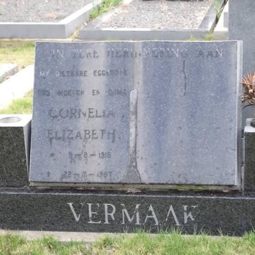 VERMAAK Cornelia Elizabeth 1916-1987