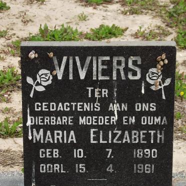 VIVIERS Maria Elizabeth 1890-1961