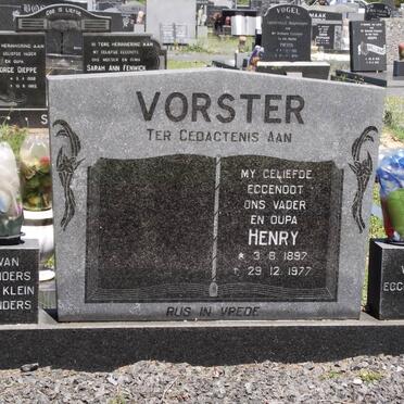 VORSTER Henry 1897-1977