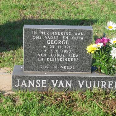 VUUREN George, janse van 1913-1993