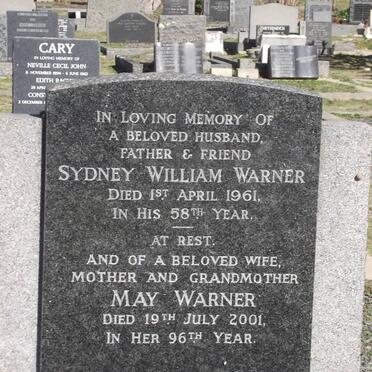 WARNER Sydney William -1961 &amp; May -2001