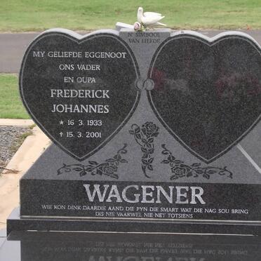 WAGENER Frederick Johannes 1933-2001