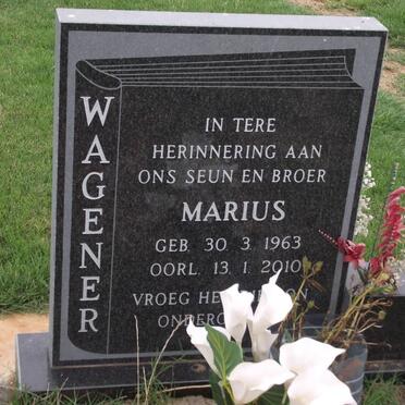 WAGENER Marius 1963-2010