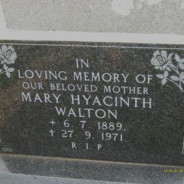 WALTON Mary Hyacinth nee GAY 1889-1971