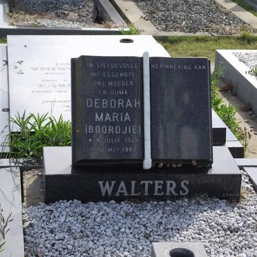 WALTERS Deborah Maria 1924-1982