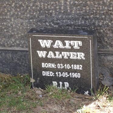 WAIT Walter 1882-1962