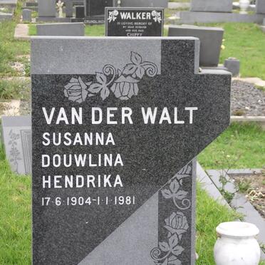 WALT Susanna Douwlina Hendrika, van der 1904-1981