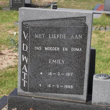 WATT Emily, van der 1917-1988