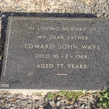 WAYE Edward John -1968