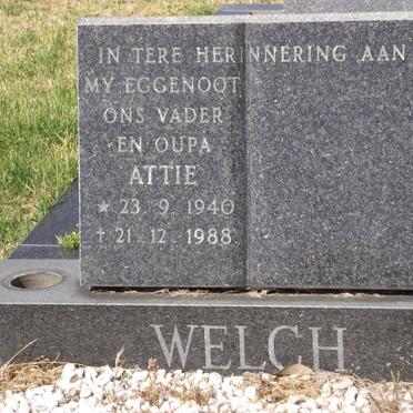 WELCH M.A. 1940-1988