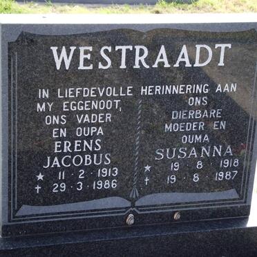 WESTRAADT Erens Jacobus 1913-1986 &amp; Susanna 1918-1987