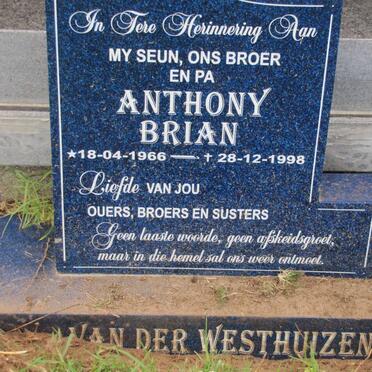 WESTHUIZEN Anthony Brian, van der 1966-1998