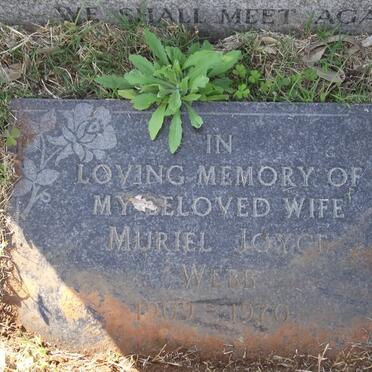 WEBB Muriel Joyce 1909-1970