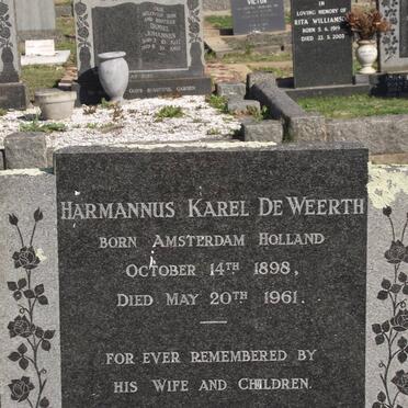 WEERTH Hermannus Karel, de 1898-1961