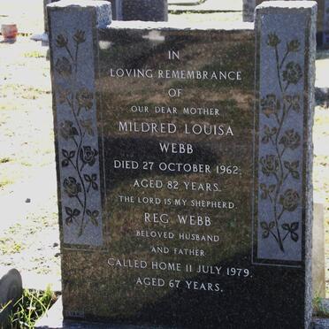 WEBB Mildred Louisa -1962 &amp; Reg 1912-1979