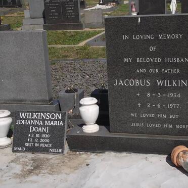 WILKINSON Johanna Maria 1930-2000 &amp; Jacobus 1934-1977