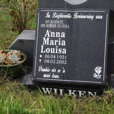 WILKEN Anna Maria Louisa 1931-2002