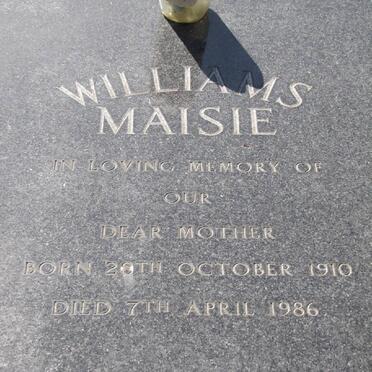 WILLIAMS Maisie 1910-1986