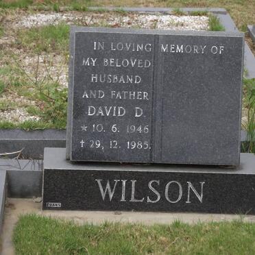 WILSON David D. 1946-1985