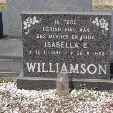 WILLIAMSON Isabella E. 1897-1982