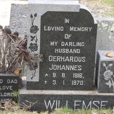 WILLEMSE Gerhardus Johannes 1916-1970