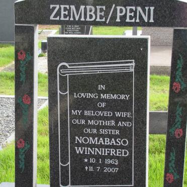 ZEMBI PENI Nomabaso Winnifred 1963-2007