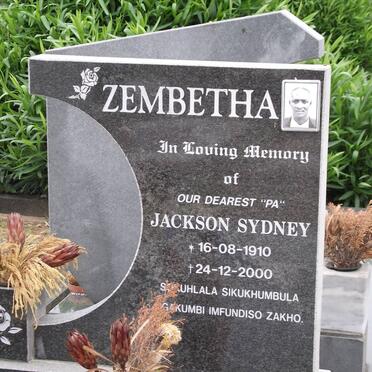 ZEMBETHA Jackson Sydney 1910-2000