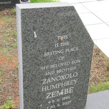 ZEMBE Zanoxolo Humphrey 1966-2007
