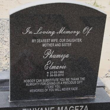 ZINYANE-MAGEZA Phumeza Elmarie 1980-2010